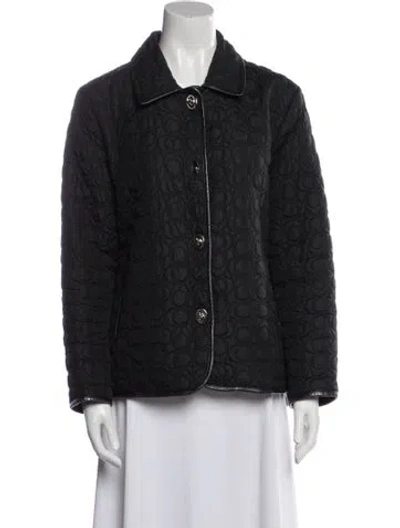 Pre-owned Coach Nylon Jacket In Black