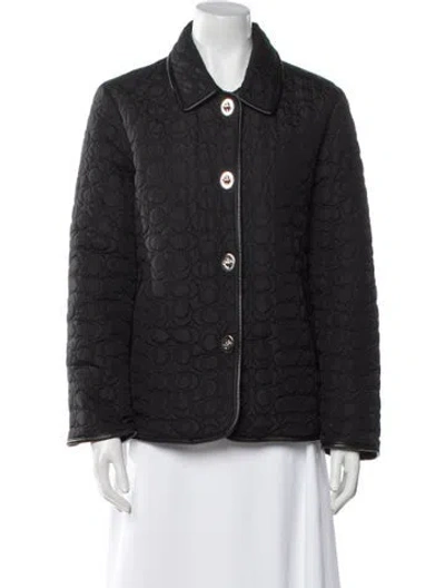 Pre-owned Coach Nylon Jacket In Black