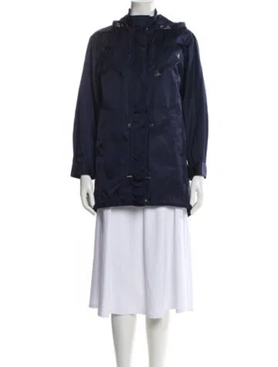 Pre-owned Coach Nylon Jacket In Blue