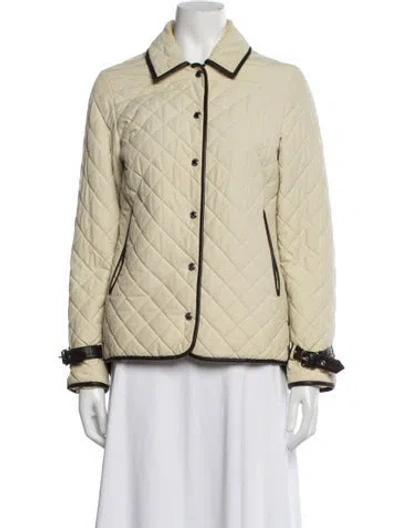 Pre-owned Coach Nylon Jacket In Neutrals