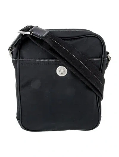 Pre-owned Coach Nylon Messenger Bag In Black