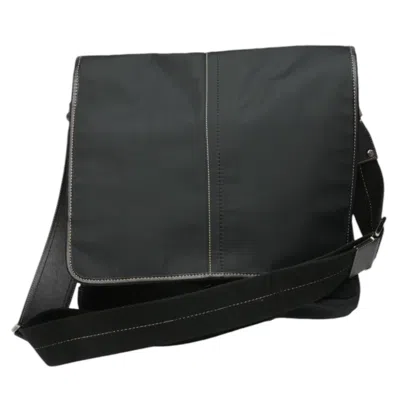 Pre-owned Coach Nylon Messenger Bag Shoulder Bag () In Black