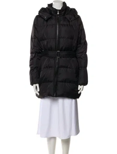 Pre-owned Coach Nylon Parka In Gray