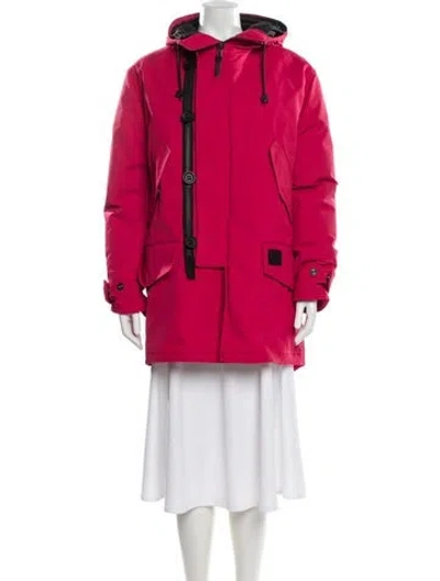 Pre-owned Coach Nylon Parka In Multi