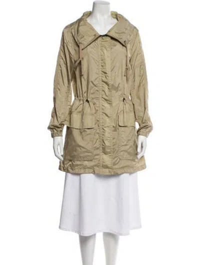 Pre-owned Coach Nylon Peacoat In Neutral