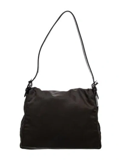 Pre-owned Coach Nylon Shoulder Bag In Black