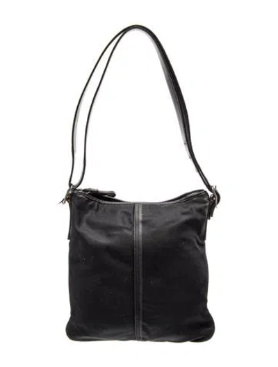 Pre-owned Coach Nylon Shoulder Bag In Black