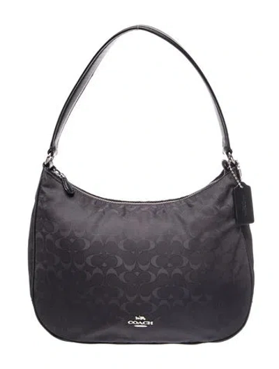 Pre-owned Coach Nylon Shoulder Bag In Black