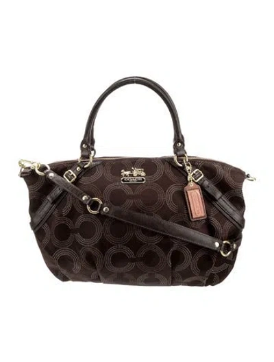 Pre-owned Coach Nylon Shoulder Bag In Brown