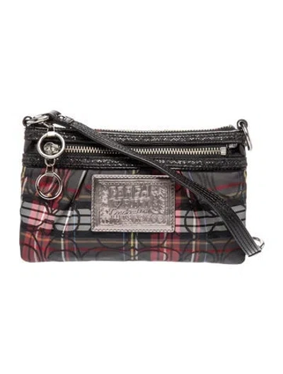 Pre-owned Coach Nylon Top Handle Bag In Gray