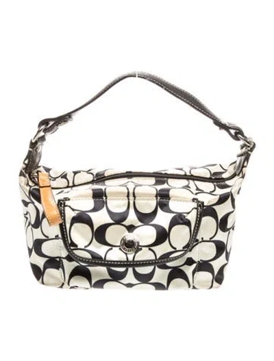 Pre-owned Coach Nylon Top Handle Bag In Multi
