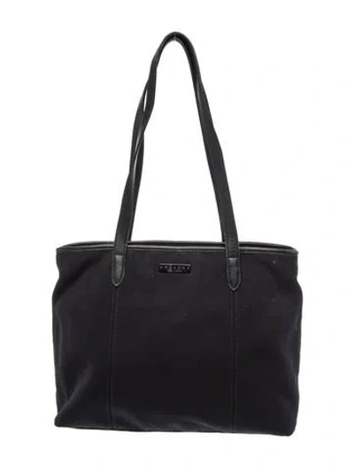 Pre-owned Coach Nylon Tote In Black