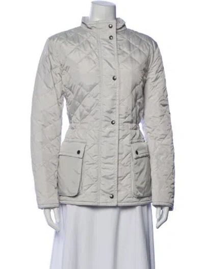 Pre-owned Coach Nylon Utility Jacket W/ Tags In Gray