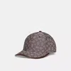 Coach Signature Jacquard Baseball Hat In Oak