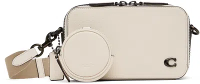 Coach Off-white Charter Slim Crossbody Bag In Chalk