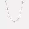 Coach Open Circle Station Necklace In Grey