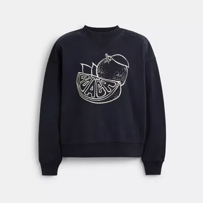 Coach Orange Crewneck Sweatshirt