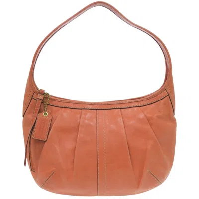 Pre-owned Coach Orange Leather Shoulder Bag ()