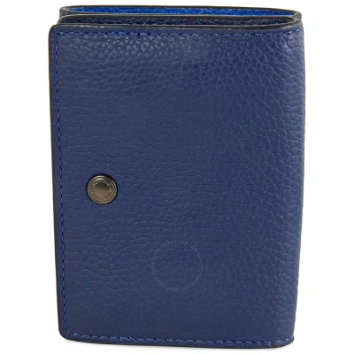 Coach Origami Colorblock Leather Coin Wallet In Navy