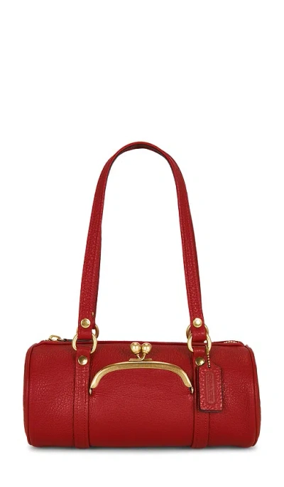 Coach Originals Kisslock Barrel 28 In Poppy