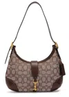 Coach Originals Signature Leather Shoulder Bag In Brown