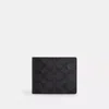 Coach Outlet 3 In 1 Wallet In Signature Canvas In Grey