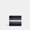 Coach Outlet 3 In 1 Wallet In Signature Canvas With Varsity Stripe In Multi