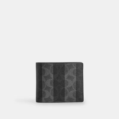 Coach Outlet 3-in-1 Wallet In Signature Canvas With Stripes In Multi