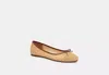 Coach Outlet Abigail Flat In Beige