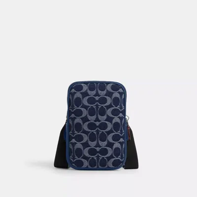 Coach Outlet Aden Crossbody Bag In Signature Denim In Multi