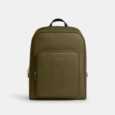 Coach Outlet Aiden Backpack In Silver/olive