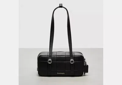 Coach Outlet Alter/ego Satchel Bag In Checkerboard Upcrafted Leather In Black
