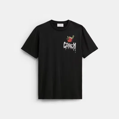 Coach Outlet Apple Classic T-shirt In Organic Cotton In Black