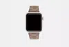 Coach Outlet Apple Watch® Strap, 38 Mm, 40 Mm And 41 Mm In Beige