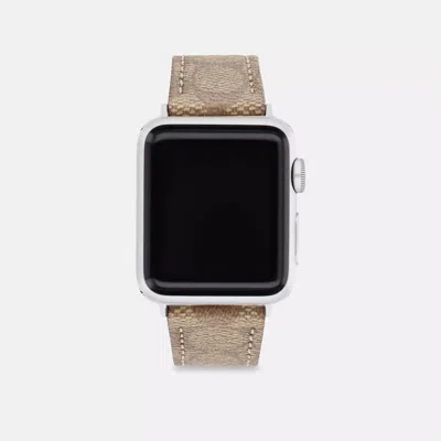 Coach Outlet Apple Watch Strap, 38 Mm And 40 Mm In Green