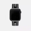 Coach Outlet Apple Watch® Strap, 42 Mm, 44 Mm And 45 Mm In Black