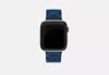Coach Outlet Apple Watch® Strap, 42 Mm, 44 Mm And 45 Mm In Blue