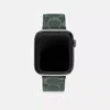 Coach Outlet Apple Watch® Strap, 42 Mm, 44 Mm And 45 Mm In Green