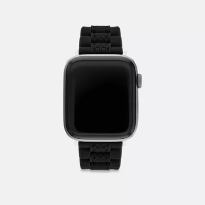 Coach Outlet Apple Watch® Strap, 42 Mm And 44 Mm In Black