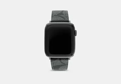 Coach Outlet Apple Watch® Strap, 42 Mm And 44 Mm In Black