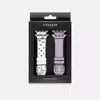 Coach Outlet Apple Watch Strap Set, 38 Mm, 40 Mm And 41 Mm In Pink