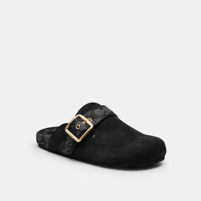 Coach Outlet Archival Buckle Clog In Black