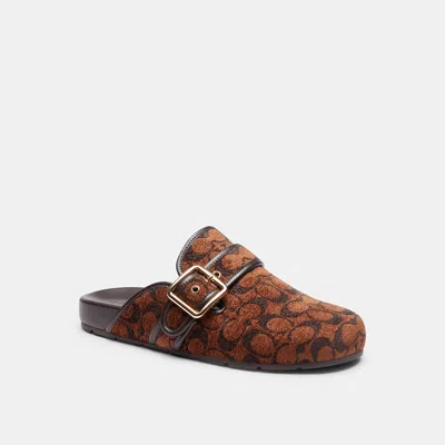 Coach Outlet Archival Buckle Clog In Truffle