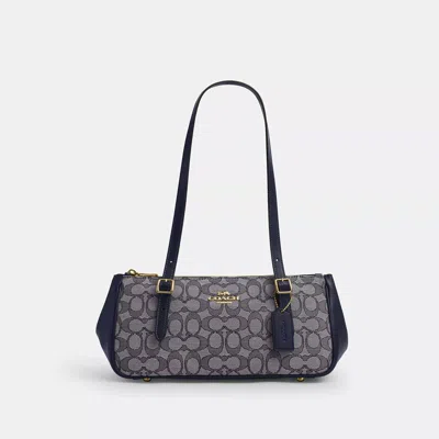 Coach Outlet Asher Shoulder Bag In Signature Jacquard In Gray