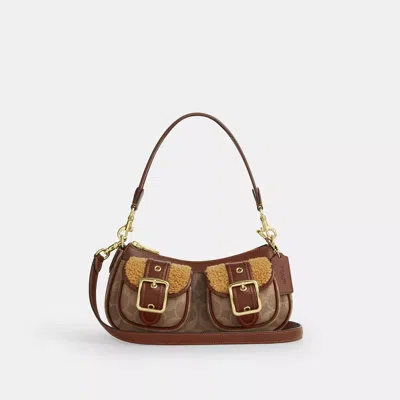Coach Outlet Ashton Bag With Signature Canvas In Brown