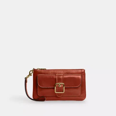 Coach Outlet Ashton Wristlet In Brown