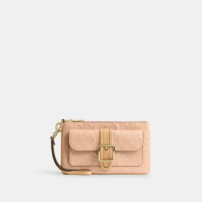 Coach Outlet Ashton Wristlet In Signature Leather In Multi
