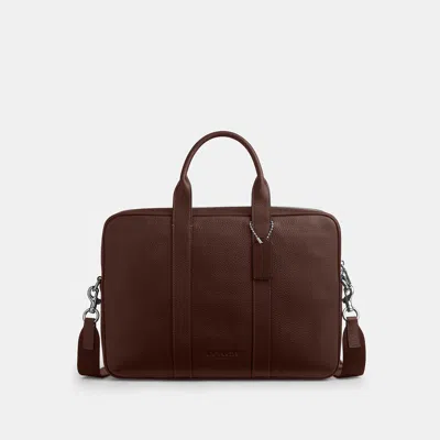 Coach Outlet Austin Brief In Silver/maple