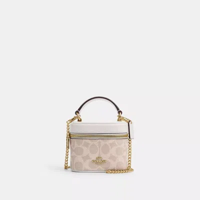Coach Outlet Ava Crossbody Bag In Signature Canvas In Beige