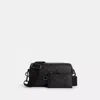 Coach Outlet Axel Crossbody Bag In Signature Canvas In Grey